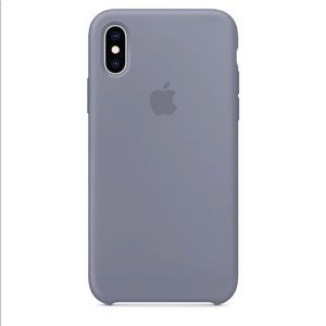 iPhone X/XS Silicone Case - Lavender Gray